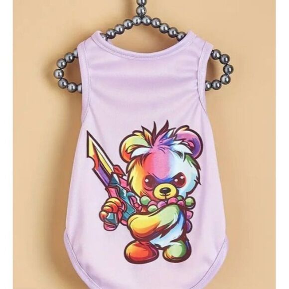 Bear Graphic T-Shirt Dog Cat Pet‎ Medium Shirt NWOT - Picture 2 of 4